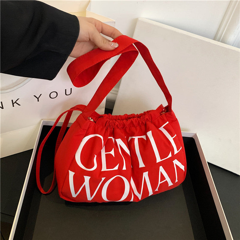 Comfortable Colorful Dumpling Cloth Girlish Fresh Shoulder Bags