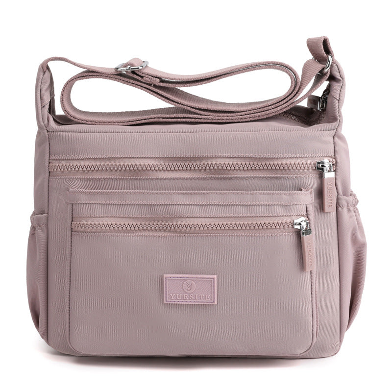 Women's Large Capacity Shopping Commuter Trendy Waterproof Nylon Cloth Shoulder Bags
