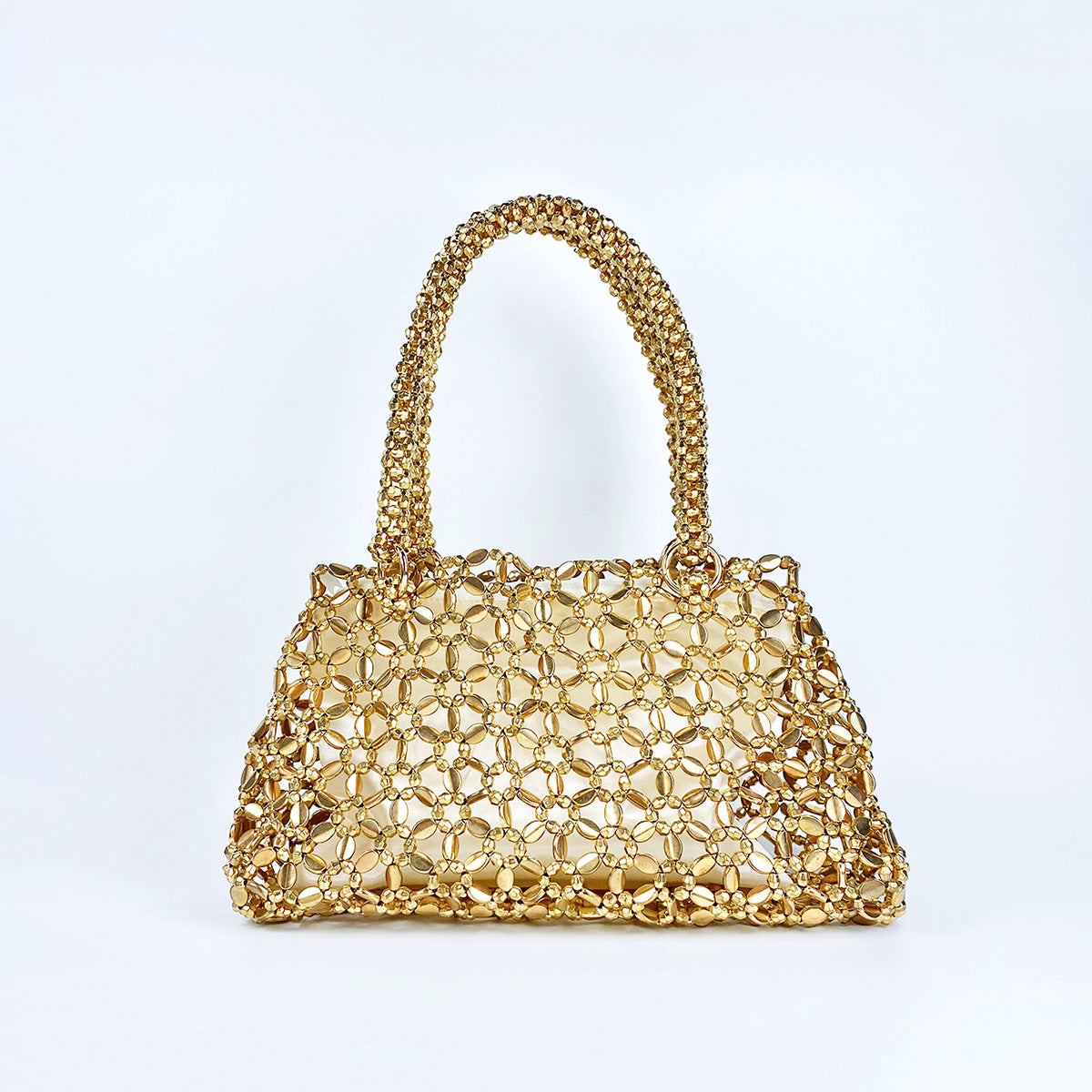 Woven Hollowed Good-looking Ceiling Versatile Shiny Handmade Handbags