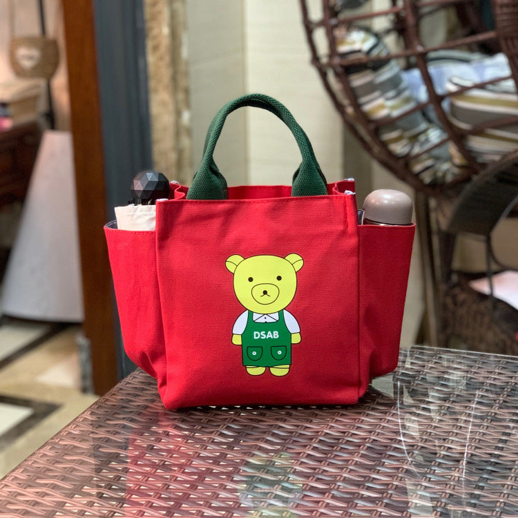 Volume Cute Tissue With Little Bear Canvas Umbrella Seat Mummy Handbags