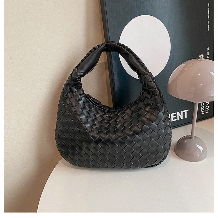 Women's French Texture Woven Elegant Underarm Niche Bags
