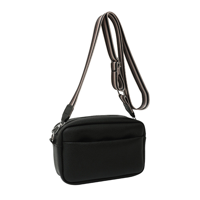 Women's Fashion Solid Color Wide Strap Crossbody Bags