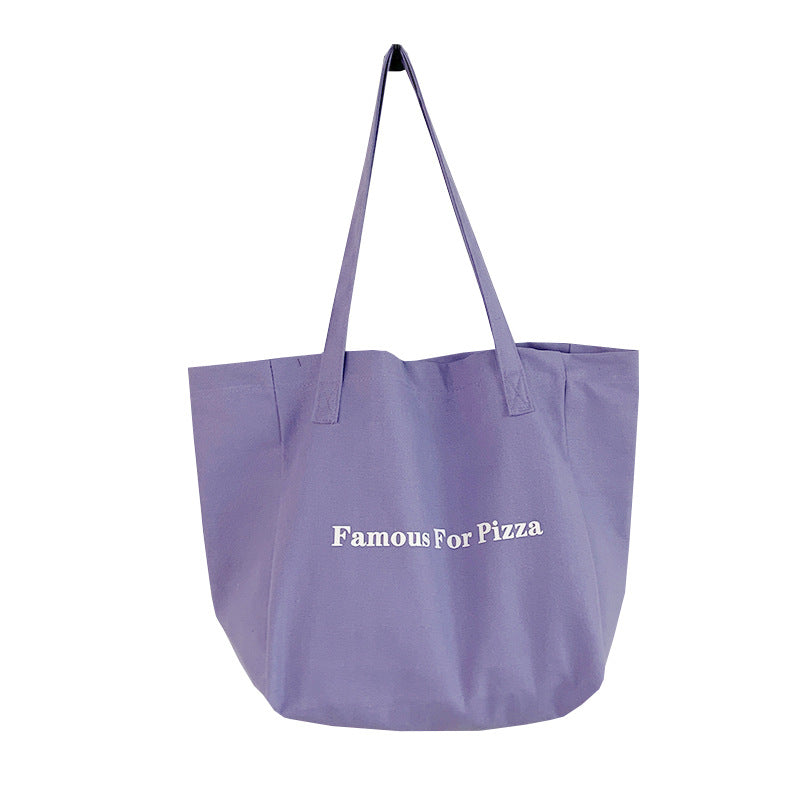Women's & Men's Letters Canvas And Summer College Class Leisure Tote Bags