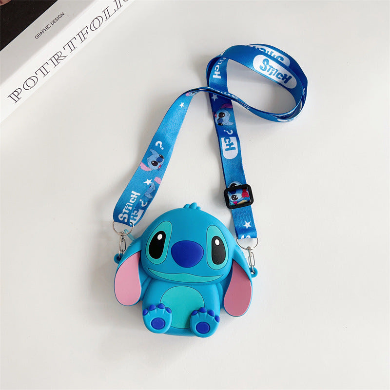 Cartoon Change Silicone Stitch Style Boy Coin Purses