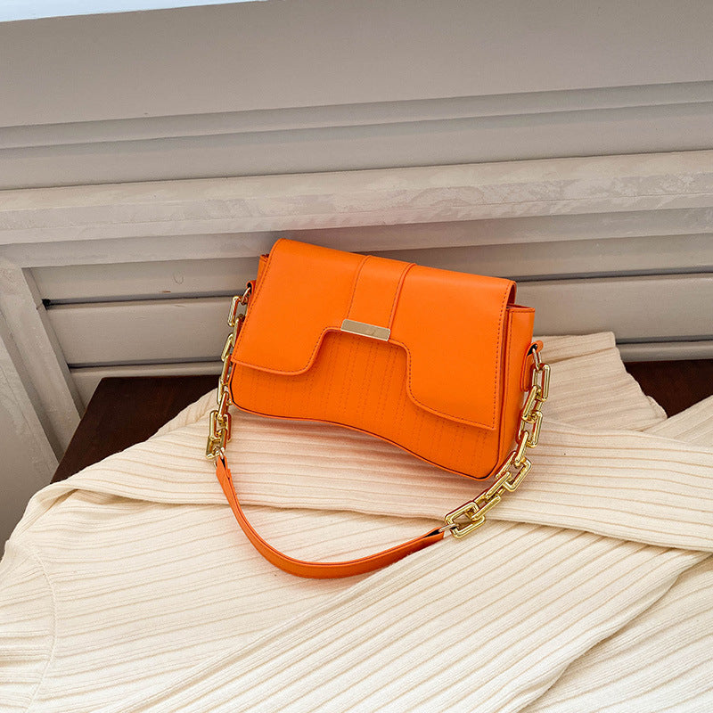 Women's Temperament Commute Chain Underarm Western Shoulder Bags