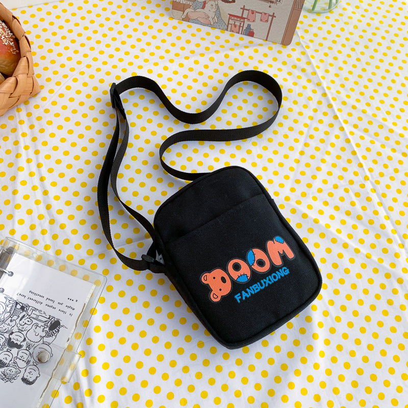Women's Mori Style Mini Lightweight Good-looking Versatile Canvas Portable Crossbody Bags