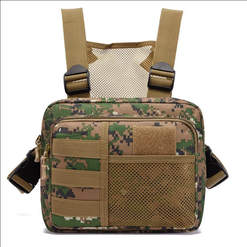 Tactics Running Vest Camouflage Function Trendy Leisure Men's Chest Bags