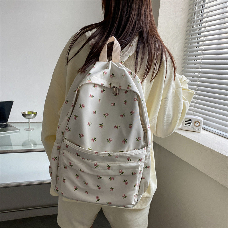 Women's Fresh Printed High College Preppy Style Backpacks