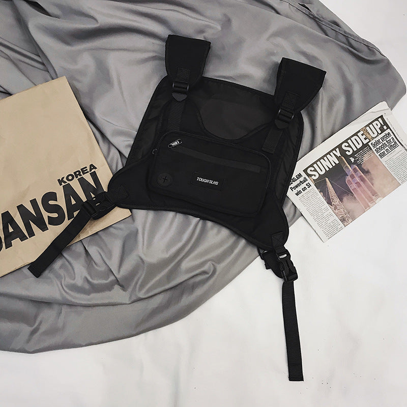 Women's & Men's Street Trend And Combat Fashion Vest Couple Men's Chest Bags