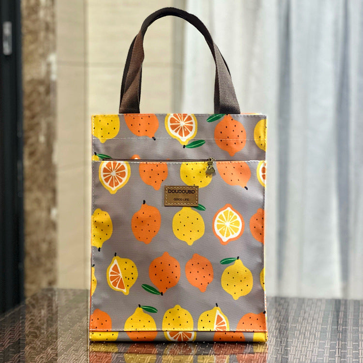 Korean Style Waterproof Lunch Box Commuter Make-up File Handbags