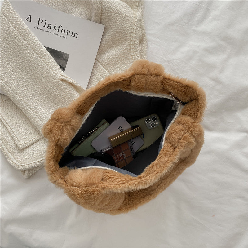Graceful Plush Bear Large Capacity Class Bags