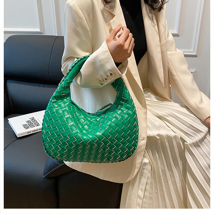 Women's French Texture Woven Elegant Underarm Niche Bags