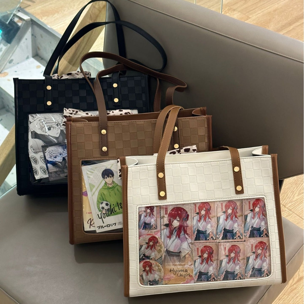 Bow Cartoon Large Capacity Versatile Transparent Handbags