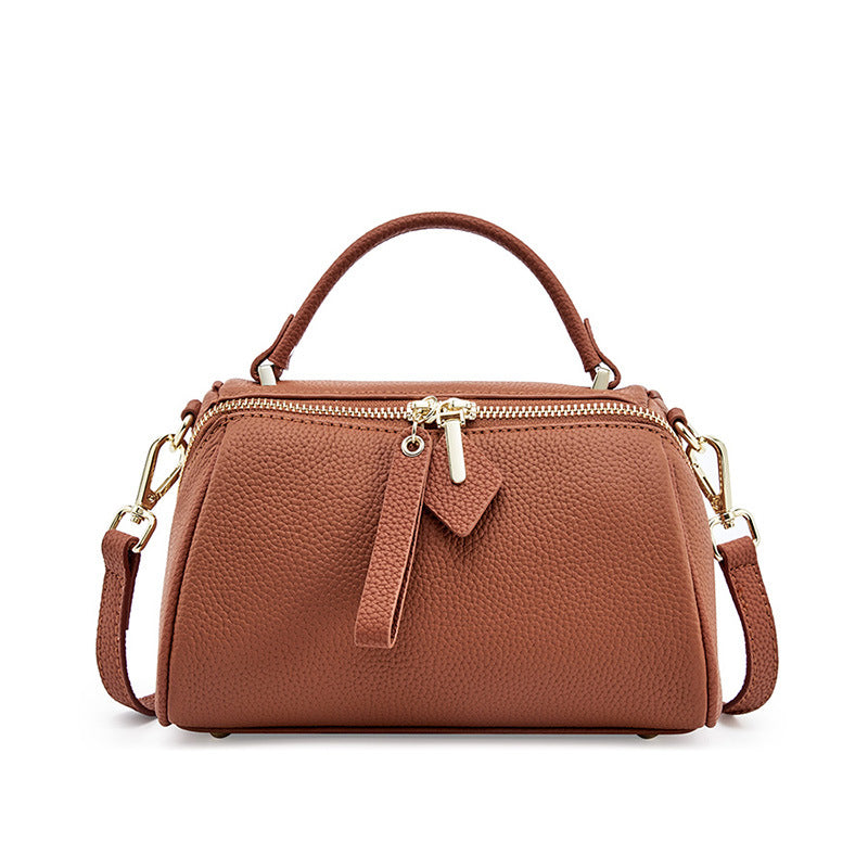 Women's Leather Elegant Retro Simple Classic Boston Crossbody Bags