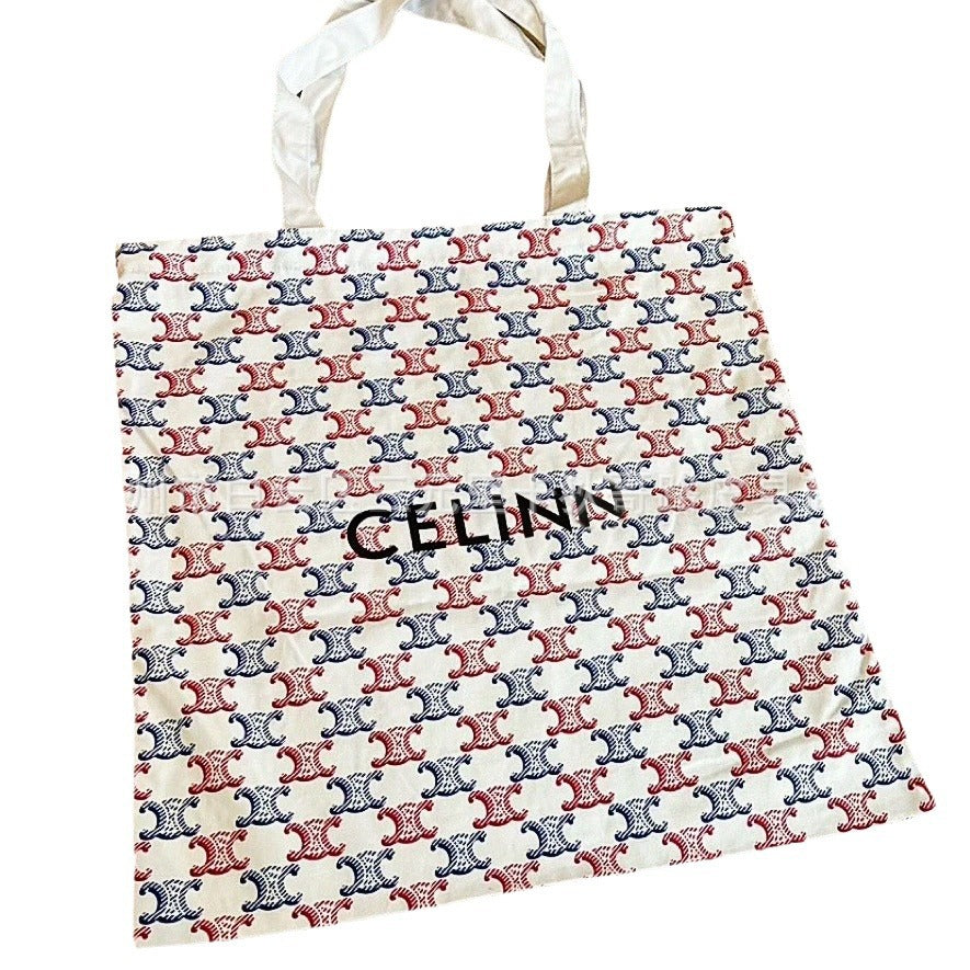 Red Blue Striped Canvas Tennis Capsule Series Summer Fresh Shoulder Bags