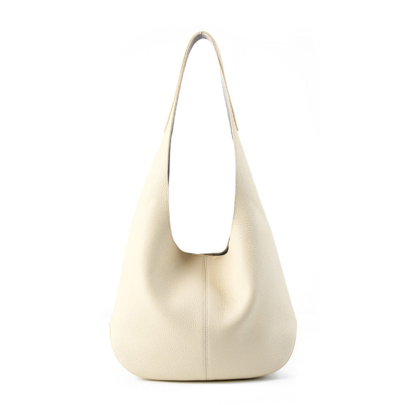 Women's Capacity Top Layer Leather High-grade Underarm Shoulder Bags