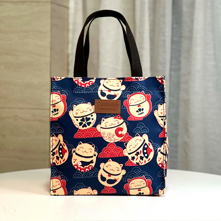 Style Waterproof Fashion Cartoon Mummy Lunch Box Handbags