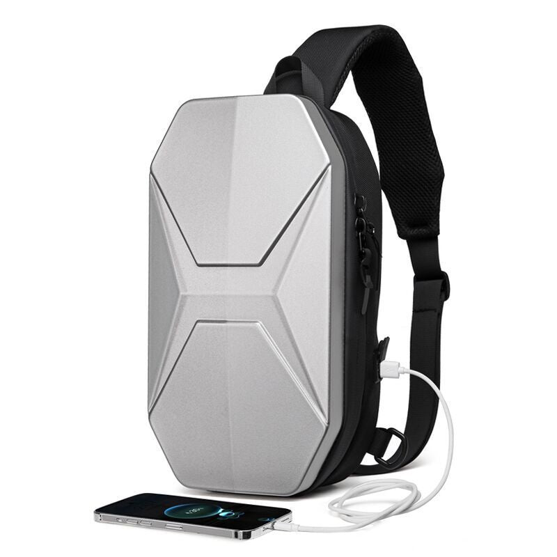 Fashion New Men's Hard Shell Tide Men's Messenger Bags