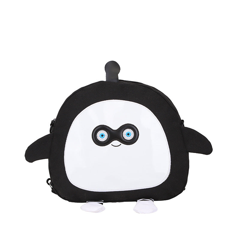 Puff Party Cute Cartoon Canvas Fashionable Crossbody Bags