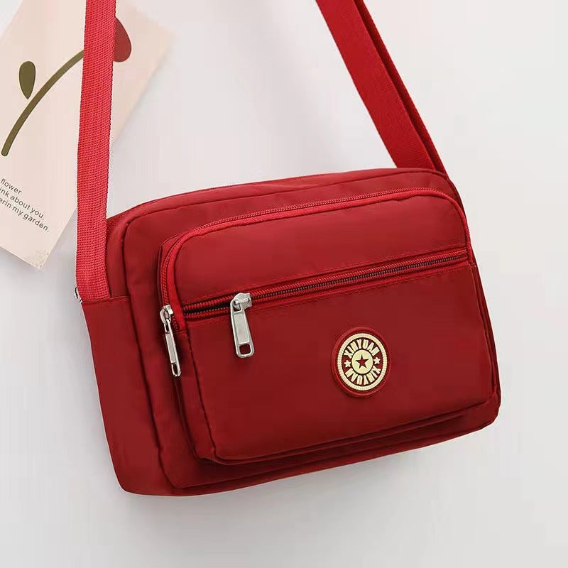 Women's Mother Nylon Cloth Flower Canvas Stall Bags