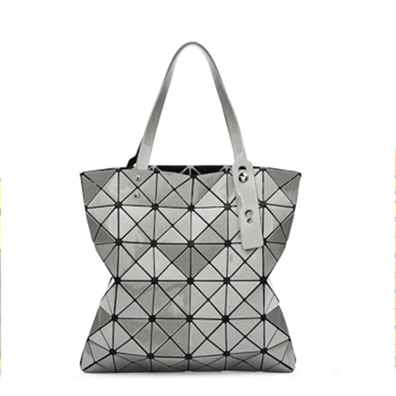 Women's Geometric Diamond Pattern Summer Portable Style Shoulder Bags