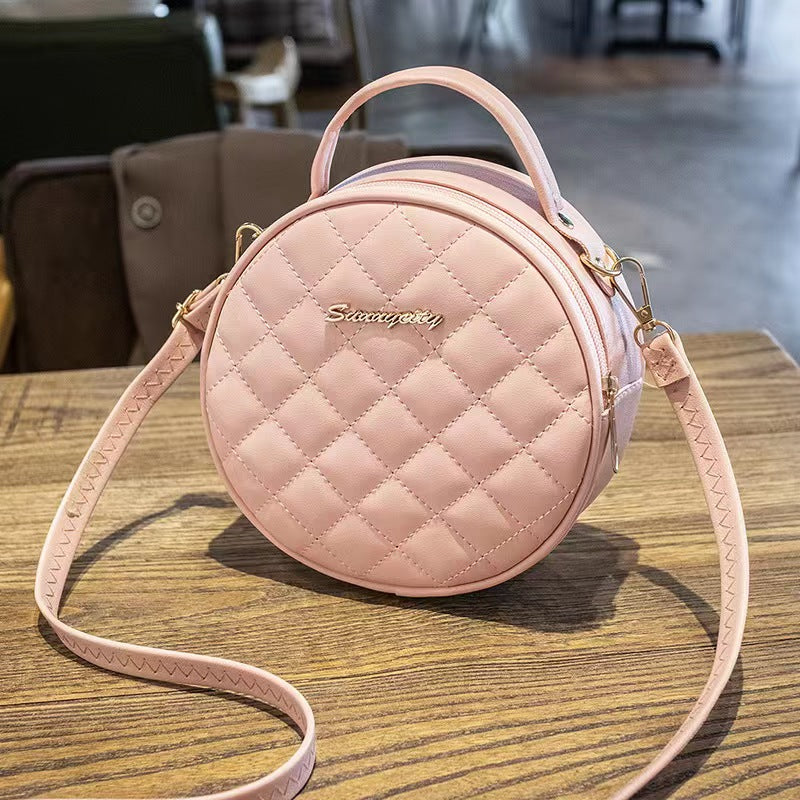 Women's Fashion Rhombus Round Korean Trendy Crossbody Bags