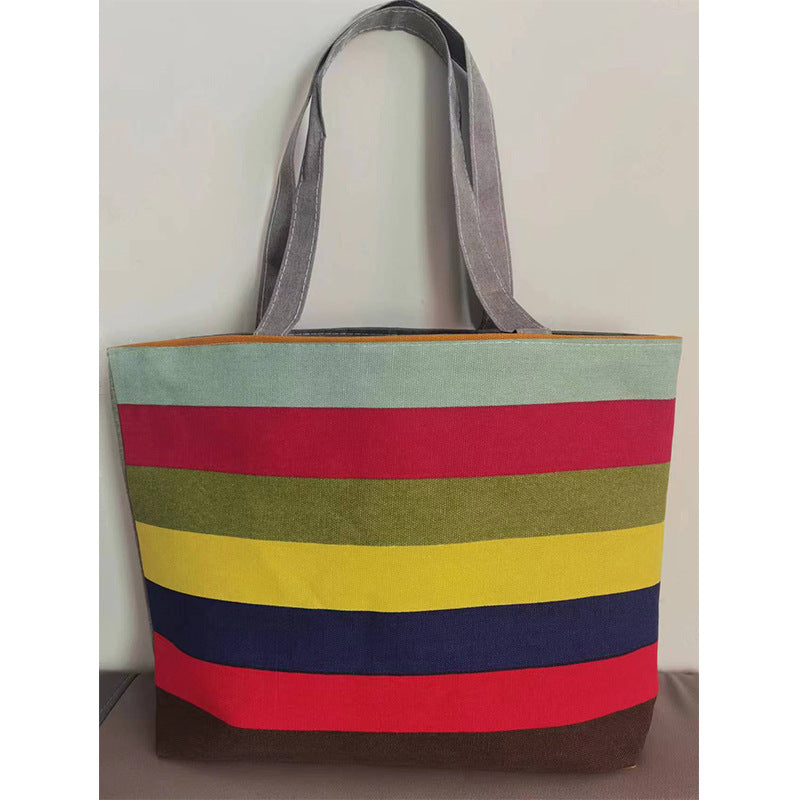 Women's Canvas Vintage Printed Big Artistic Shoulder Bags