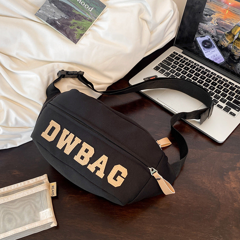Women's & Men's & American Retro Fashion Versatile Large Men's Chest Bags