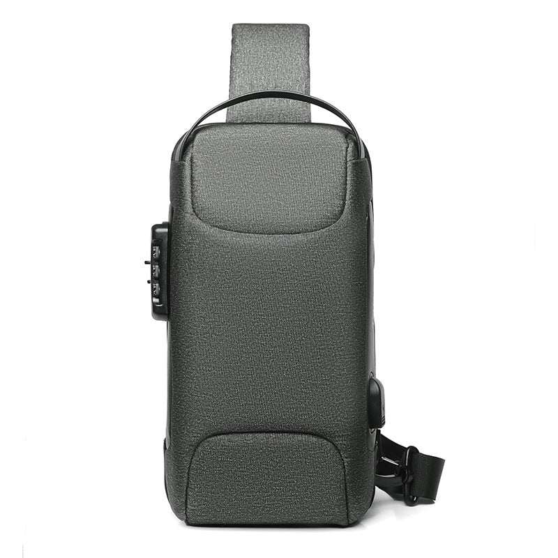 Men's Motorcycle Oxford Cloth Carbon Fiber Men's Chest Bags