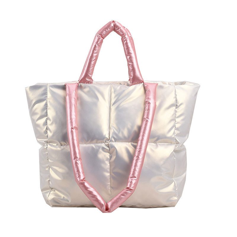 Large Capacity Female Summer Simple Texture Shoulder Bags
