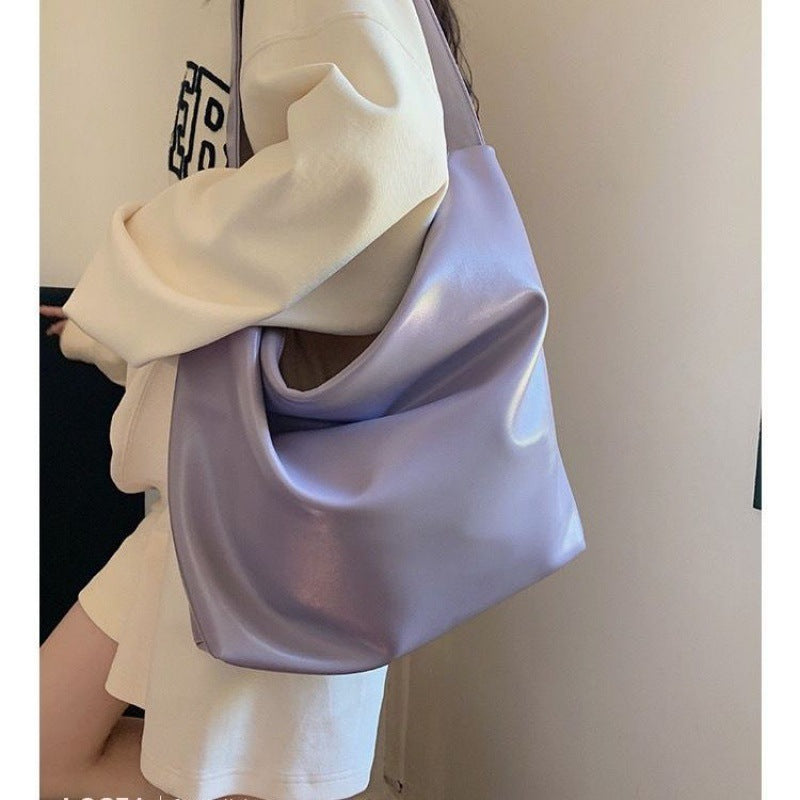 Women's Korean Style Soft Leather Large Crossbody Bags