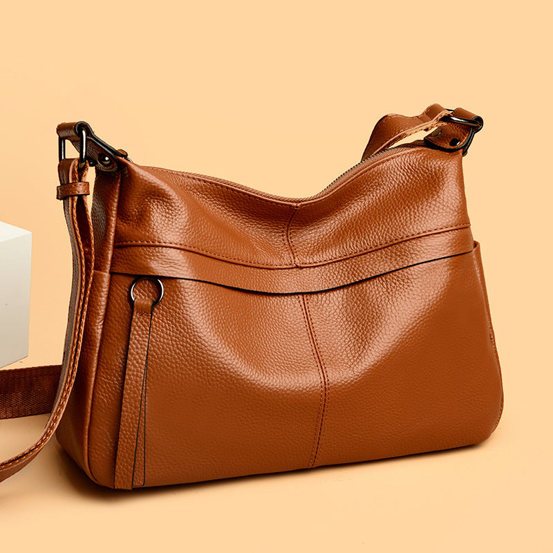Women's Genuine Leather Large Capacity Versatile Fashion Shoulder Bags