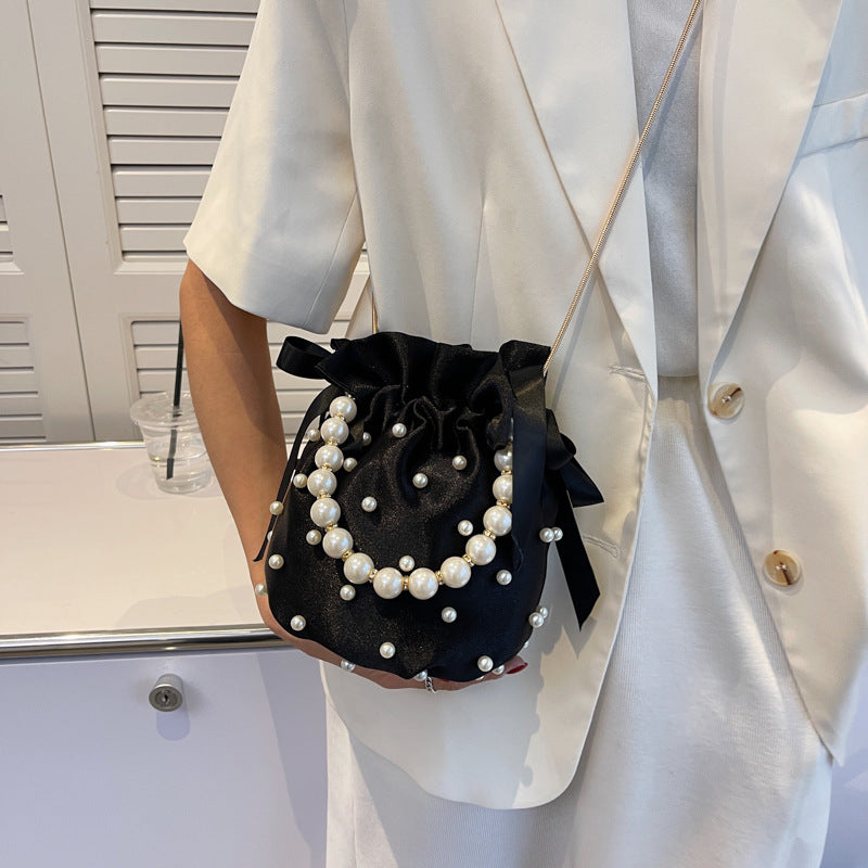 Women's Fashion Personality Trendy Chain Pearl Shoulder Bags