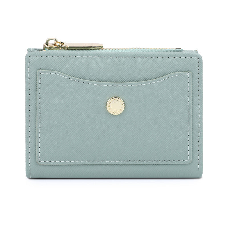 Women's Min Multiple Slots High-grade Folding Short Ladies Wallet
