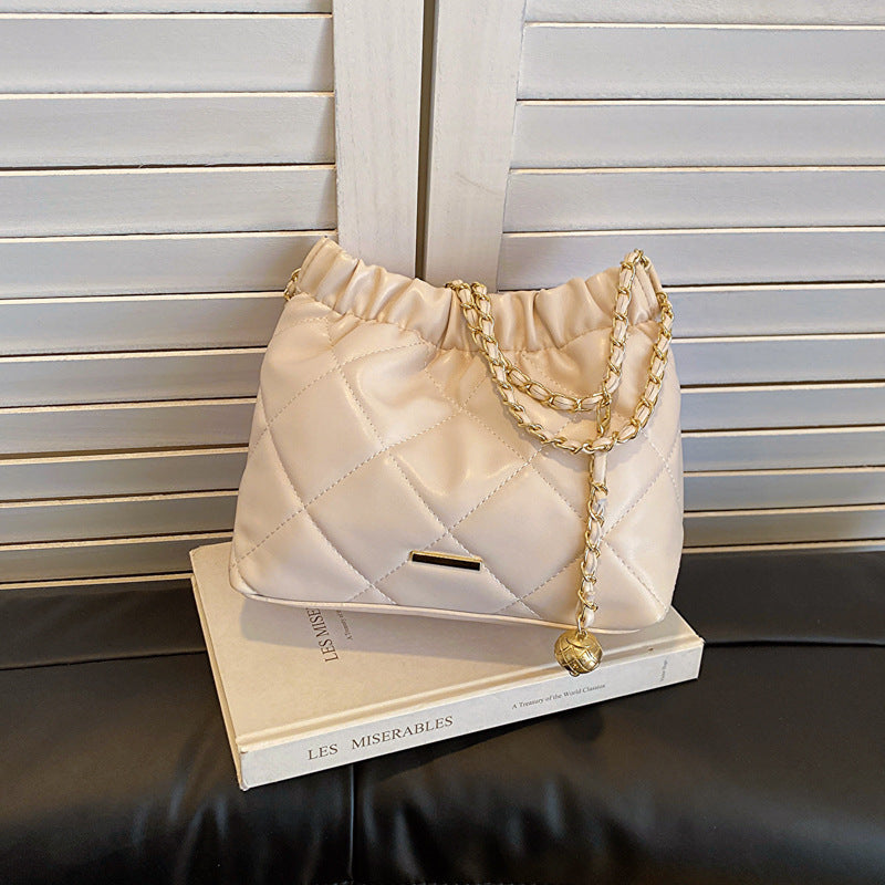 Women's Spring Fashion Rhombus Commuter Chain Shoulder Bags