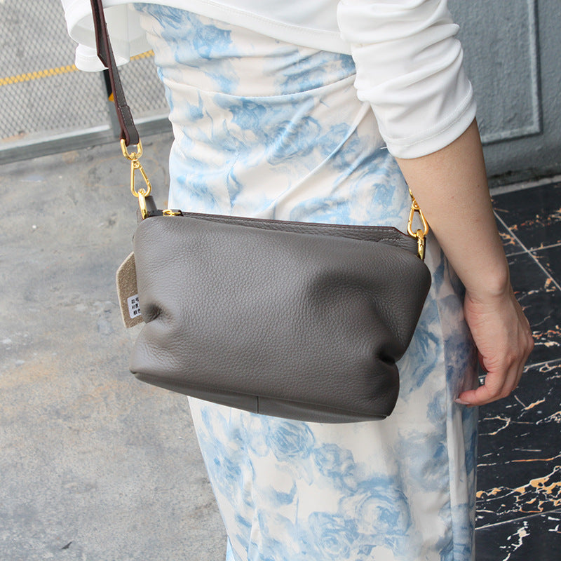 Women's Style Commuter Fresh First Layer Cowhide Mori Shoulder Bags