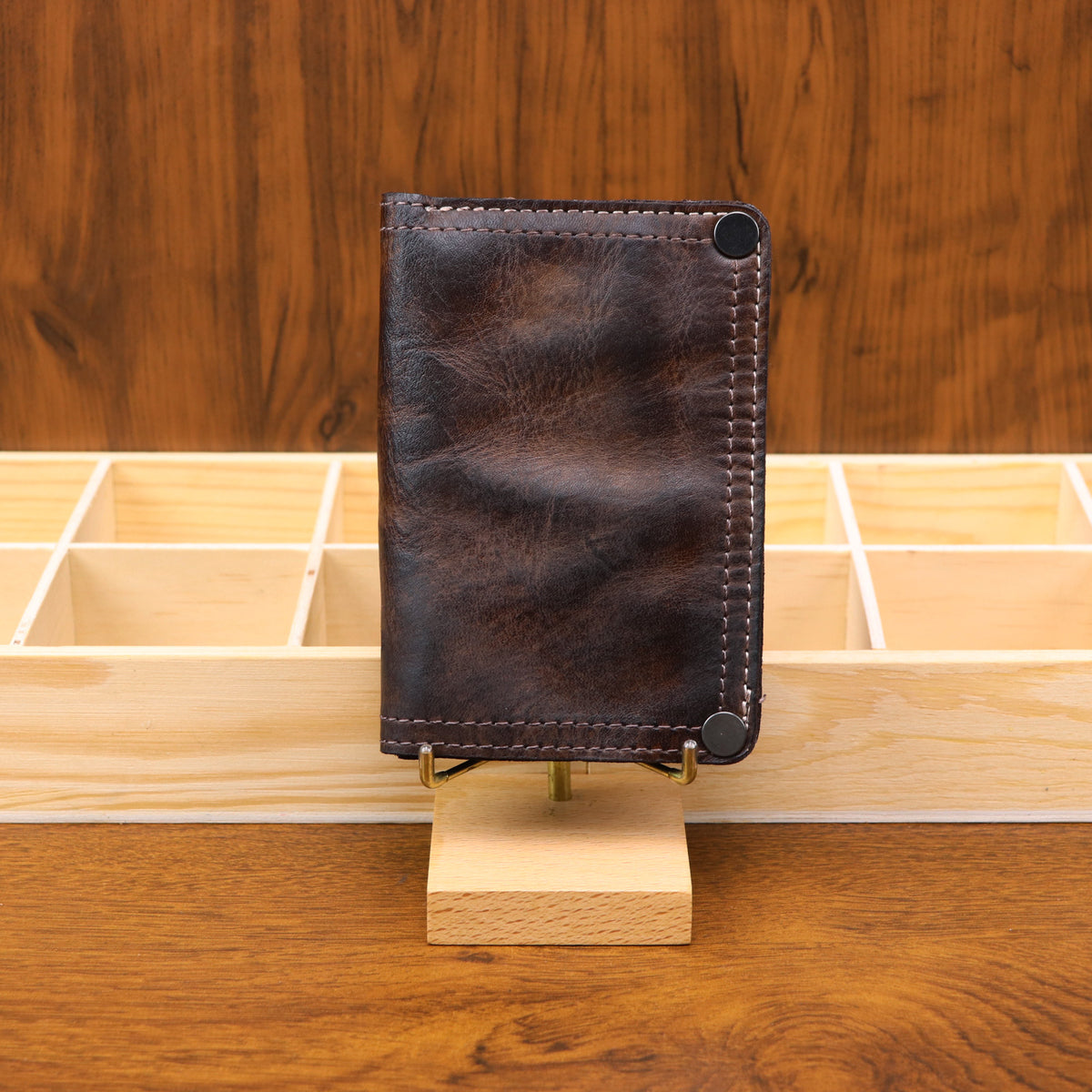 Men's Simplicity Retro Rub Colored First Layer Cowhide Men's Wallet