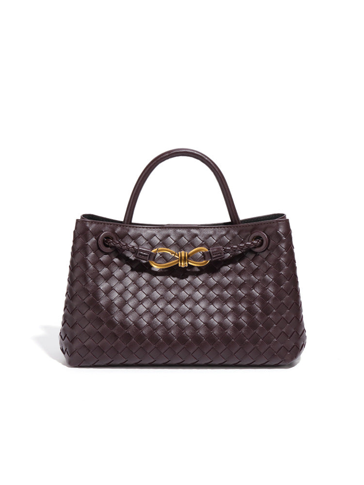 Women's Fashion Horizontal Hand-woven Large Capacity Commuter Bags