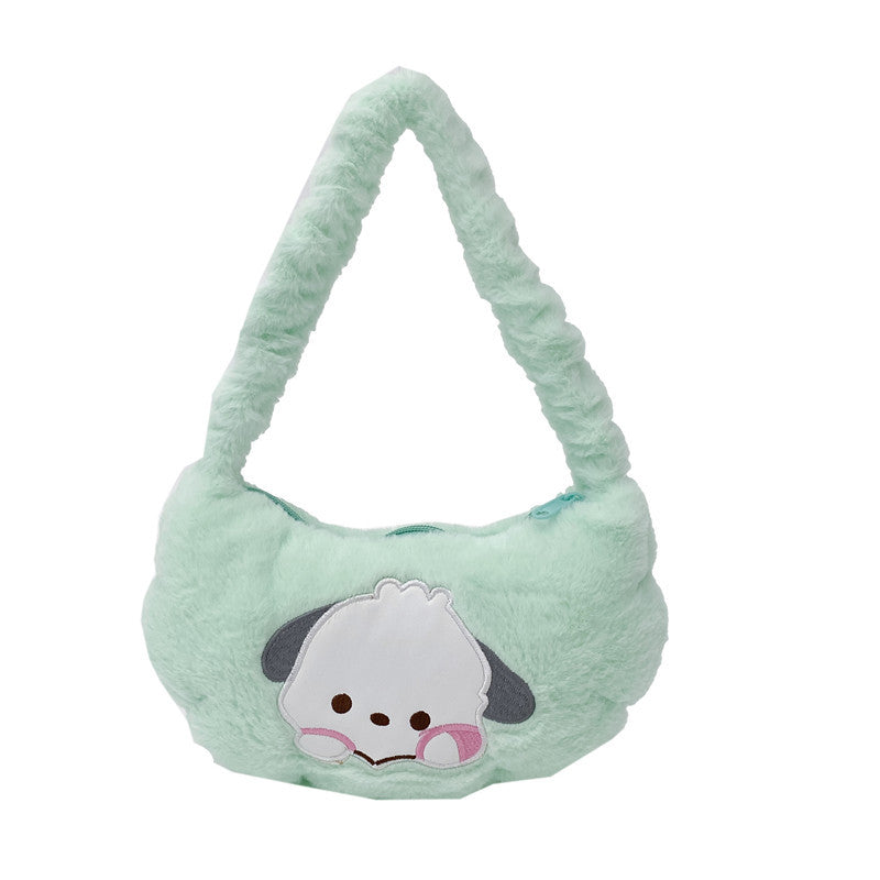 Plush Cute Cartoon Portable Storage Fashionable Crossbody Bags