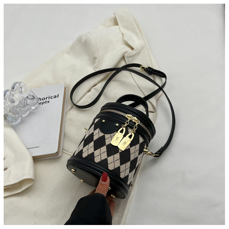 Women's High-grade Niche Diamond Portable Fashion Shoulder Bags