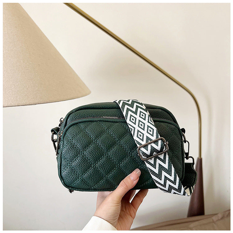 Women's Diamond Pattern Classic Style Soft Leather Shoulder Bags