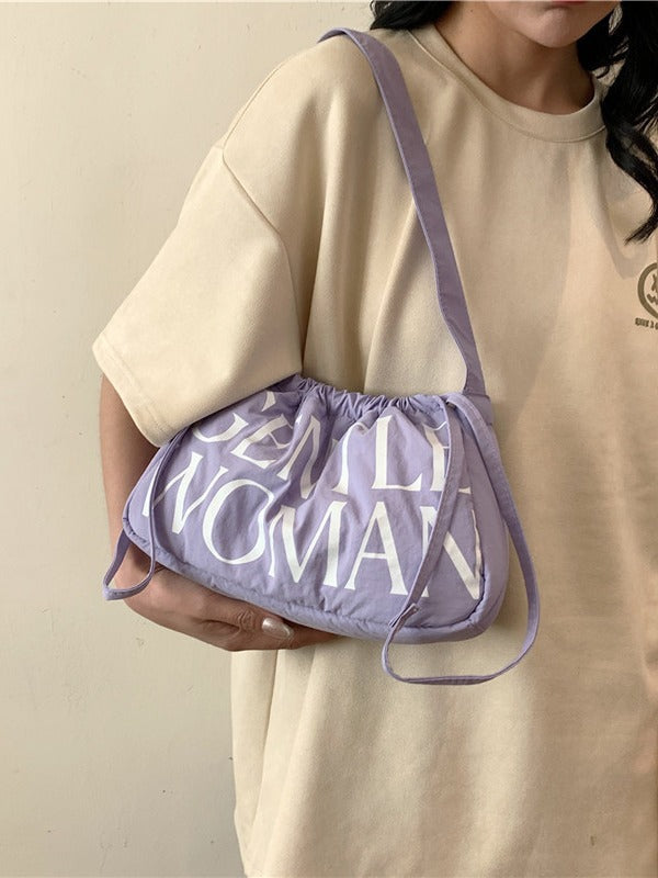 Comfortable Colorful Dumpling Cloth Girlish Fresh Shoulder Bags