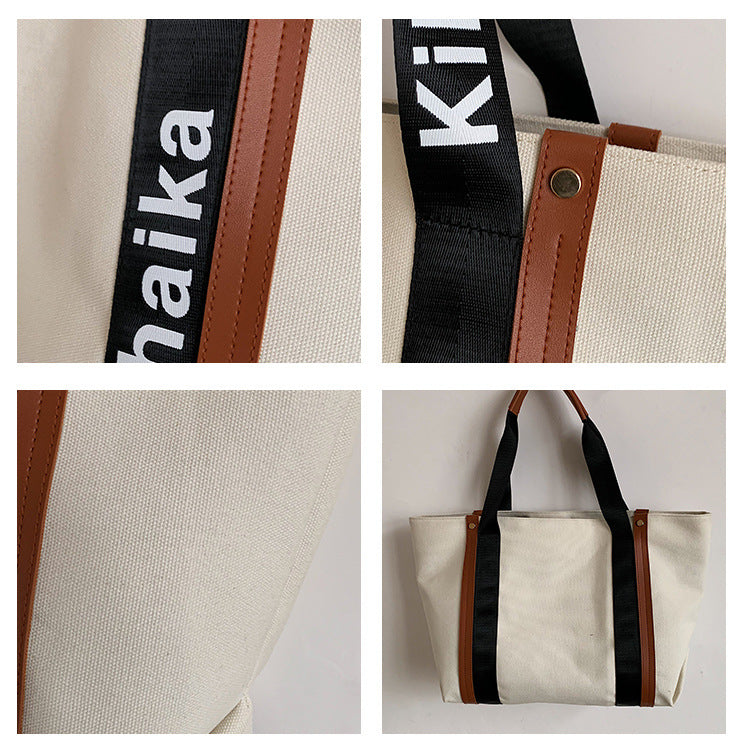 Women's Canvas Fashionable Fashion Large Capacity Portable Shoulder Bags