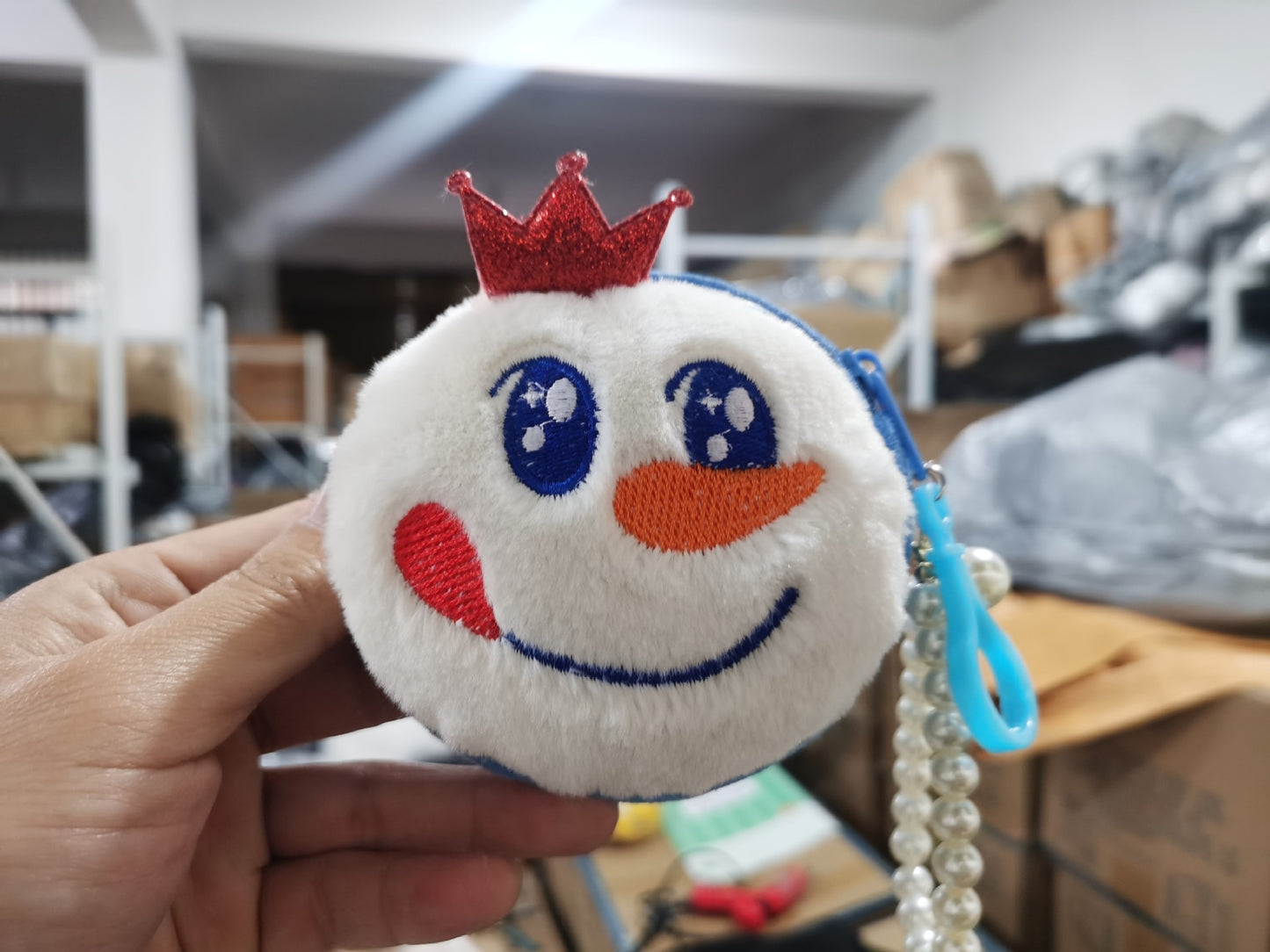 Children's Pendant Plush Creative Mini Clow Storage Coin Purses