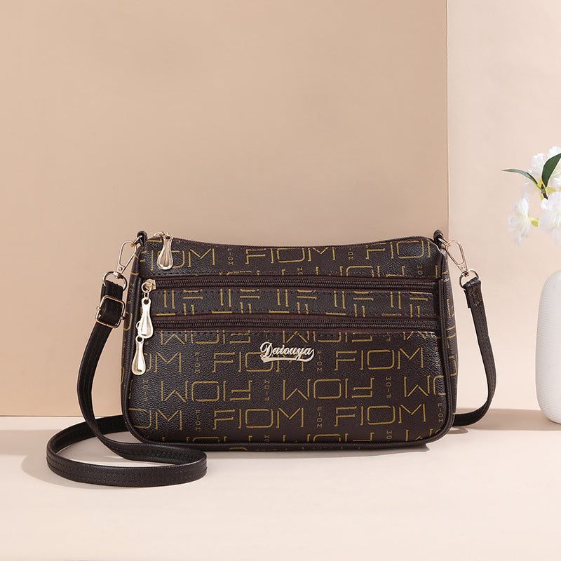 Creative Zipper Large Capacity Versatile Fashion Crossbody Bags