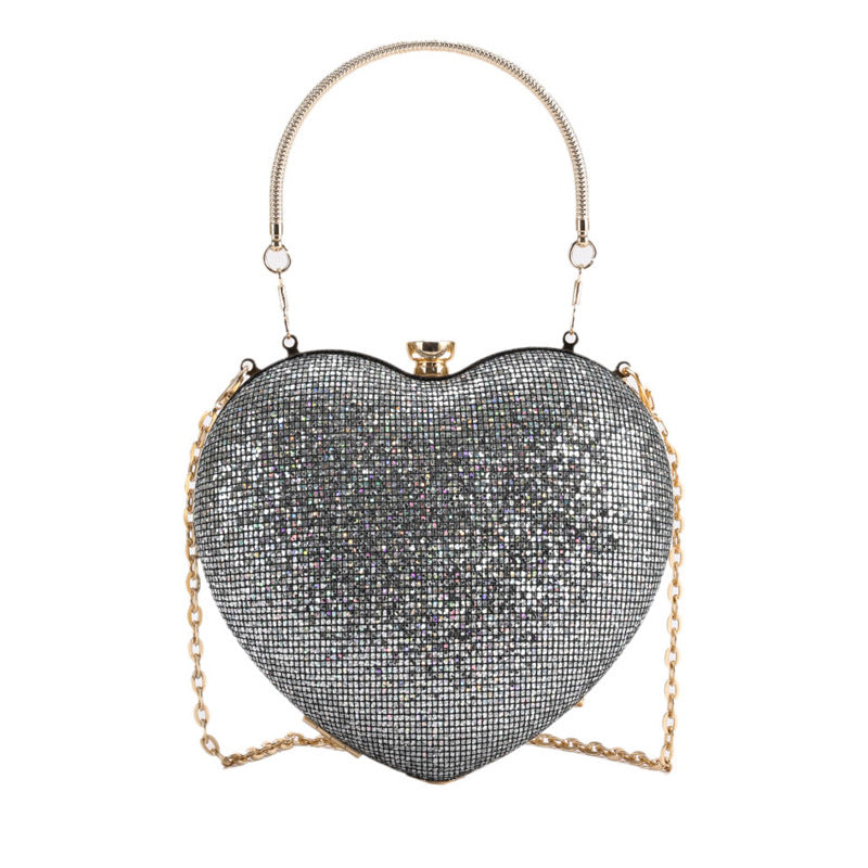 Women's Fashion Trendy Popular Dinner Elegant Heart Shoulder Bags