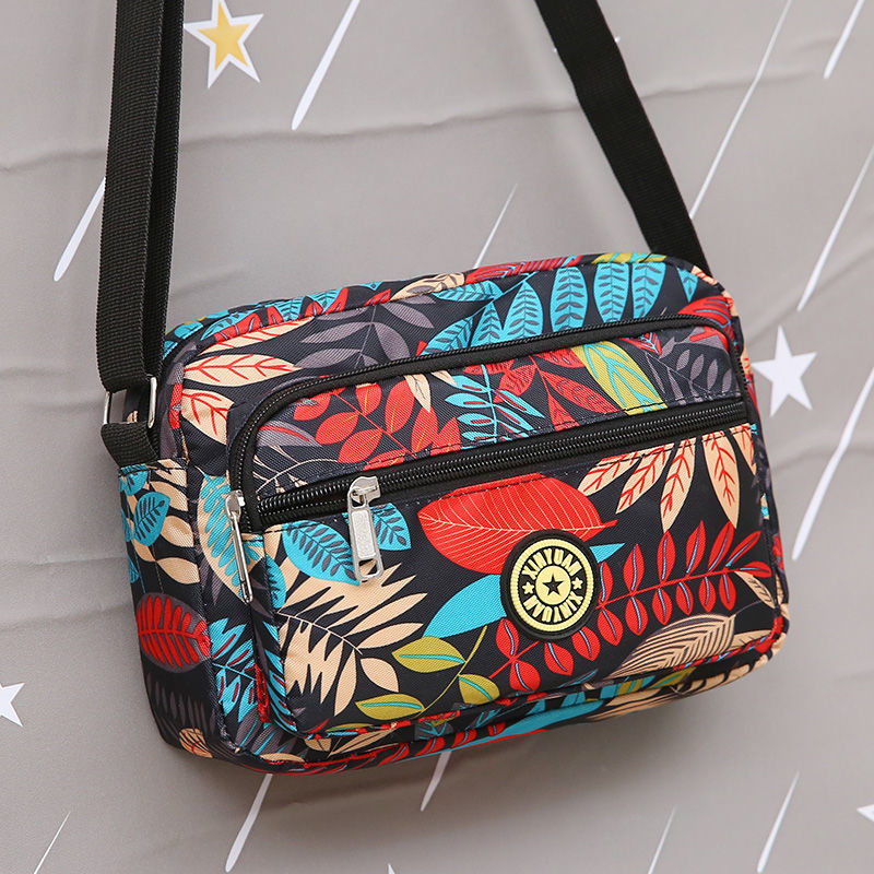 Women's Oxford Cloth Mother Flower Canvas Stall Crossbody Bags