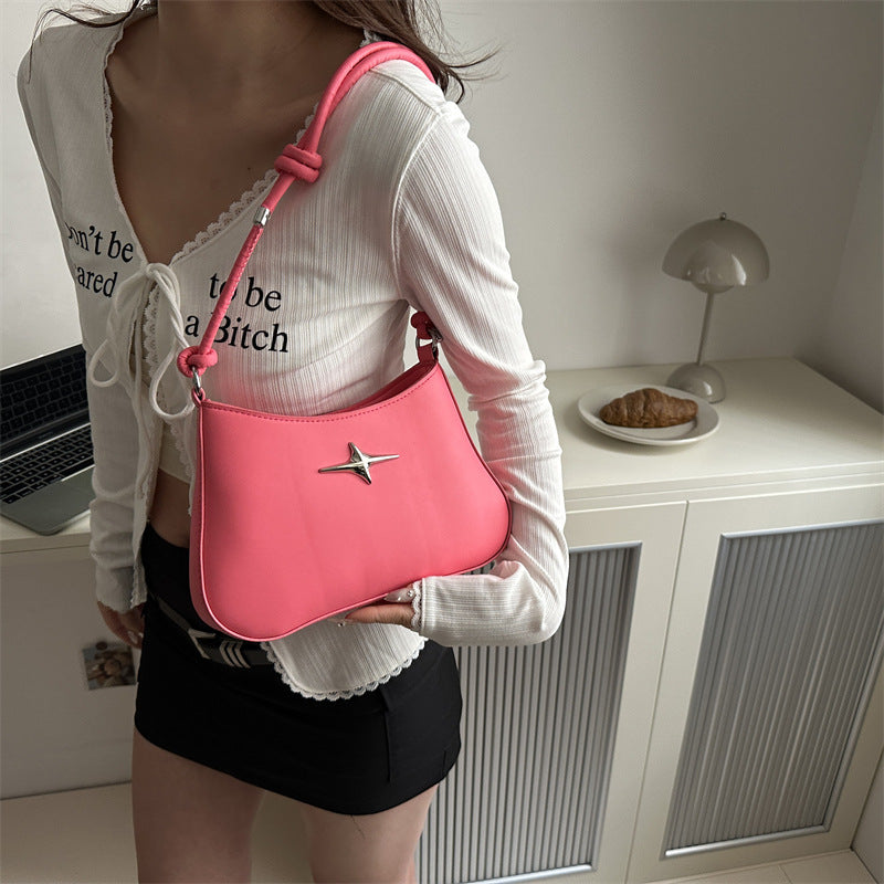 Women's Korean Style Commuter Underarm Summer Portable Shoulder Bags