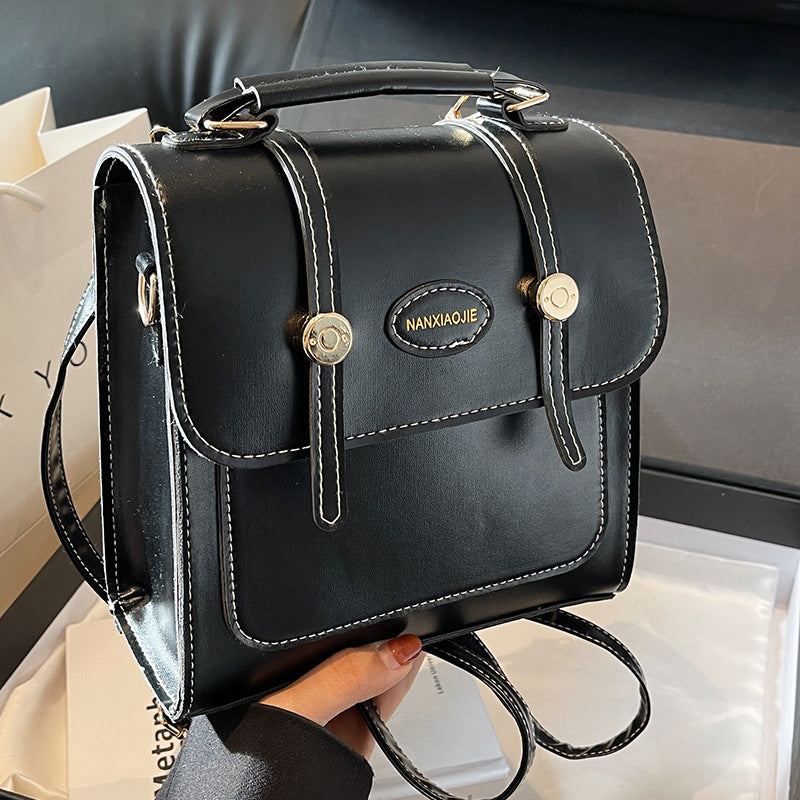 Popular Retro Textured Female Single Portable Backpacks