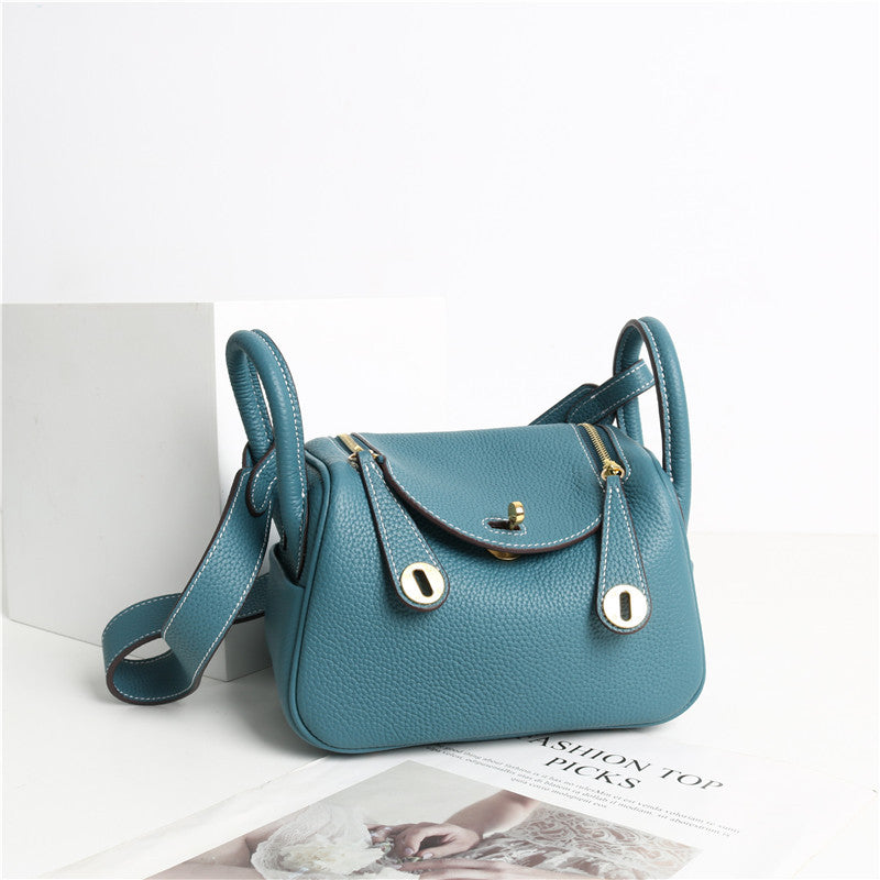 Women's First Layer Cowhide Lindi Leather Retro Handbags